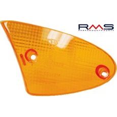 Sklo smerovky - ľavé predné RMS 246470010 oranžová Homologácia