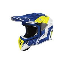 PRILBA AVIATOR ACE 2 SHIELD, AIROH (MODRO-ŽLUTÁ LESKLÁ) 2026