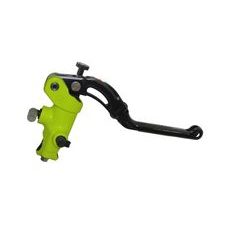 RADIAL BRAKE MASTER CYLINDER ACCOSSATO CY043 19X20 WITH BLACK REVOLUTION LEVER, PAINTED GREEN BODY