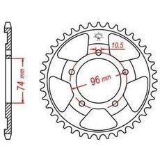 OCEĽOVÁ ROZETA PRE SEKUNDÁRNE REŤAZY TYPU 520, JT - ANGLICKO (41 ZUBOV)