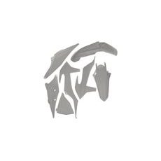 SADA PLASTOV KTM, RTECH (BIELA, 5 DIELOV, VR. L KRYTU VZDUCH FILTRA)