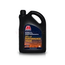 MILLERS OILS PLNE SYNTETICKÝ OLEJ PRE 4-TAKT. MOTORY MOTOCYKLOV MOTORSPORT ZFS 4T PERFORMANCE 10W40 4L