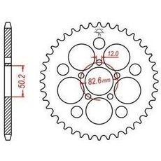 OCEĽOVÁ ROZETA PRE SEKUNDÁRNE REŤAZY TYPU 530, JT - ANGLICKO (48 ZUBOV)