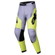 NOHAVICE RACER VEIL, ALPINESTARS (ŠEDÁ/ŽLUTÁ FLUO) 2025