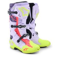 TOPÁNKY TECH 10 SUPERVENTED, ALPINESTARS (FIALOVÁ/ŽLUTÁ FLUO/RŮŽOVÁ) 2026
