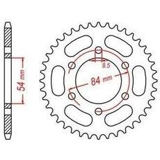 OCEĽOVÁ ROZETA PRE SEKUNDÁRNE REŤAZY TYPU 520, JT - ANGLICKO (40 ZUBOV)
