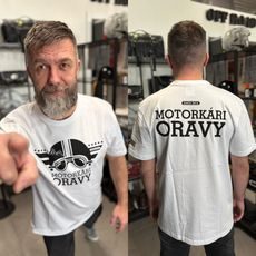 TRIČKO MOTORKÁRI ORAVY, PÁNSKE, BIELE