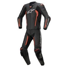 DVOJDIELNA KOMBINÉZA MISSILE 2, TECH-AIR KOMPATIBILNÝ, ALPINESTARS (ČERNÁ/ČERVENÁ FLUO)