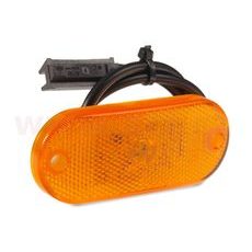 POZIČNÍ SVĚTLO LED SMLR 2002C, 12V, OVÁLNÉ ORANŽOVÉ (110X45 MM) S ODRAZKOU, SNAP-IN, JOKON (NĚMECKO) ORIGINÁL L=P