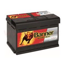 77AH BATÉRIA, 700A, PRAVÁ BANNER POWER BULL 278X175X190