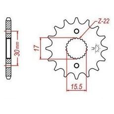 REŤAZOVÉ KOLIESKO PRE SEKUNDÁRNE REŤAZY TYPU 420, JT - ANGLICKO (16 ZUBOV)