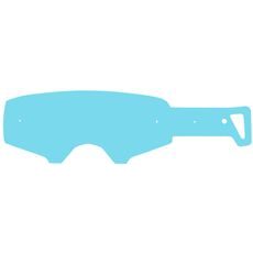 STRHÁVACOU SĽUDY PLEXI PRE OKULIARE LEATT RADU VELOCITY 4.5/5.5/6.5, Q-TECH (10 VRSTIEV V BALENIE, ČÍRE)