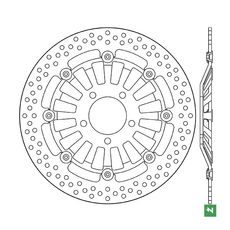 BRZDOVÝ KOTÚČ PLÁVAJÚCE, NEWFREN