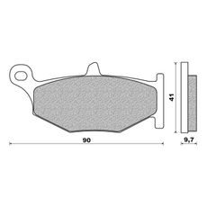 BRZDOVÉ DOŠTIČKY, NEWFREN (ZMES ROAD TOURING SINTERED) 2 KS V BALENIE