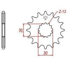 REŤAZOVÉ KOLIESKO PRE SEKUNDÁRNE REŤAZY TYPU 525, JT - ANGLICKO (18 ZUBOV)