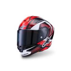 PRILBA S-R7 KINETIS, ALPINESTARS (ČERNÁ/ČERVENÁ/BÍLÁ) 2026