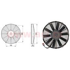 SAHARA UNIVERZÁLNÍ 24 V, VNĚJŠÍ PRŮMĚR 310 MM, PRŮMĚR VRTULE 280 MM, TLOUŠŤKA 52 MM, 4,5 A, PROUD VZDUCHU 1550 M3/H, SÁNÍ