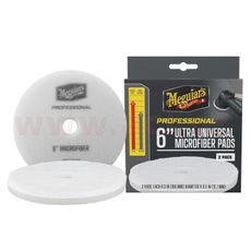 MEGUIAR'S PROFESSIONAL MICROFIBER PADS (6“) MIKROVLÁKNOVÉ LEŠTICÍ KOTÚČE, PRIEMER 6", 2 KUSY