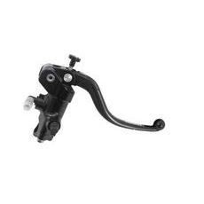 RADIAL BRAKE MASTER CYLINDER ACCOSSATO CL034 16X16 WITH BLACK ANODYZED BODY AND FIXED SILVER LEVER (NUT+LEVER)