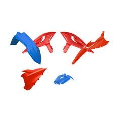 SADA PLASTOV 4 DIELY BETA, RTECH (MODRÁ-ČERVENÁ) OEM FARBY RR RACE