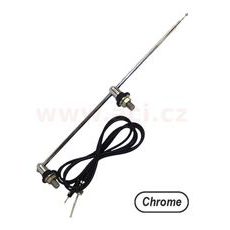 ANTÉNA SE DVĚMA ÚCHYTY, CHROM, 1150 MM CLASSIC