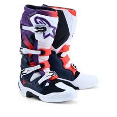 TOPÁNKY TECH 7, ALPINESTARS (FIALOVÁ/BÍLÁ/TMAVĚ MODRÁ/ČERVENÁ FLUO) 2027