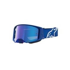OKULIARE SUPERTECH VESTA, ALPINESTARS (MODRÁ/BÍLÁ, ZRKADLOVÉ MODRÉ PLEXI) 2027