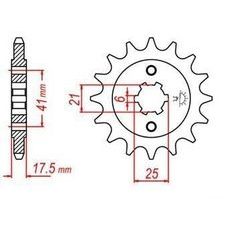 REŤAZOVÉ KOLIESKO PRE SEKUNDÁRNE REŤAZY TYPU 525, JT - ANGLICKO (15 ZUBOV)