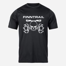 FINNTRAIL T-SHIRT ATV SKULL BLACK