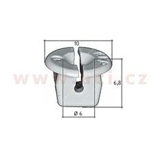 PLASTOVÁ PŘÍCHYTKA S VNITŘNÍM ZÁVITEM (SADA 10 KS)