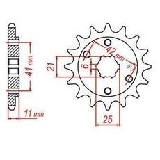 REŤAZOVÉ KOLIESKO PRE SEKUNDÁRNE REŤAZY TYPU 520, JT - ANGLICKO (15 ZUBOV)