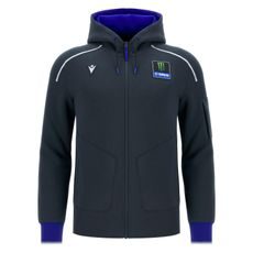 MIKINA NA ZIP S KAPUCŇOU TRAVEL, MONSTER ENERGY YAMAHA (ANTRACIT)