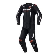DVOJDIELNA KOMBINÉZA GP FORCE V2, ALPINESTARS (ČERNÁ/BÍLÁ/ČERVENÁ FLUO) 2026