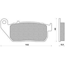 BRZDOVÉ DOŠTIČKY (ZMES ST SINTERED METAL S2) NEWFREN (2 KS V BALENIE)