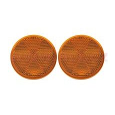 UNIVERZÁLNÍ ODRAZKA KULATÁ, SAMOLEPÍCÍ, ORANŽOVÁ (PRŮMĚR 60 MM) 2 KS