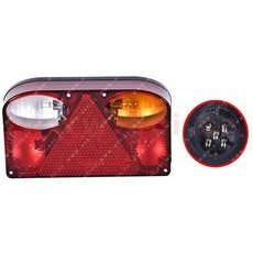 ZADNÍ SVĚTLO 238X138 MM 5 PIN KONEKTOR, BAJONET SE ŽÁROVKAMI, P