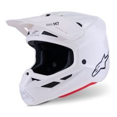 PRILBA SUPERTECH S-M7 SOLID, ALPINESTARS (BIELA) 2026