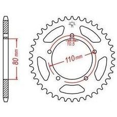 OCEĽOVÁ ROZETA PRE SEKUNDÁRNE REŤAZY TYPU 520, JT - ANGLICKO (39 ZUBOV)