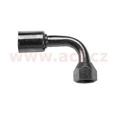 FITINKA OCEĽOVÁ NAMÁČKOVACIE S KRYTKOU O-KRÚŽK SAMEC 90° PRE HADICE G8 (10 MM) ZÁVIT UNS 3/4"