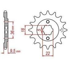 REŤAZOVÉ KOLIESKO PRE SEKUNDÁRNE REŤAZY TYPU 428, JT - ANGLICKO (19 ZUBOV)