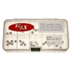 SADA VENTILOVÝCH PODLOŽIEK KAWASAKI (PRIEMER 7,5 MM, 50 KS), TOURMAX