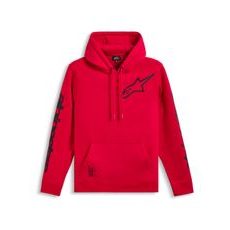 MIKINA TRIPLE HOODIE, ALPINESTARS (ČERVENÁ)