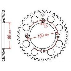 OCEĽOVÁ ROZETA PRE SEKUNDÁRNE REŤAZY TYPU 428, JT - ANGLICKO (50 ZUBOV)