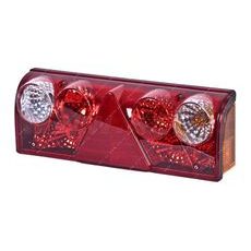 ZADNÍ SVĚTLO UNIVERZÁLNÍ S VÝSTRAŽNÝM TROJÚHELNÍKEM, UCHYCENÍ NA 4 ŠROUBY, 7 FUNKCÍ, (SCHMITZ) TRUCK P