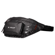 LS2 LWB-03 WAIST BAG 500D GRID FABRIC BLACK 4L