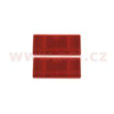 UNIVERZÁLNÍ ODRAZKA OBDÉLNÍK, SAMOLEPÍCÍ, ČERVENÁ (69X31,5 MM) 2 KS