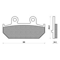 BRZDOVÉ DOŠTIČKY, NEWFREN (ZMES SCOOTER ELITE SINTERED) 2 KS V BALENIE