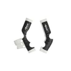 PROTEKTORY RÁMU HUSQVARNA/GAS GAS, RTECH (SADA, BIELO-ČIERNE)