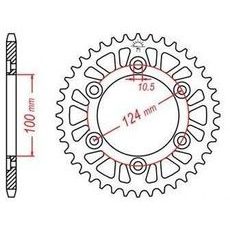 DURALOVÁ ROZETA PRE SEKUNDÁRNE REŤAZY TYPU 520, JT - ANGLICKO (41 ZUBOV)