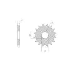 REŤAZOVÉ KOLIESKO PRE SEKUNDÁRNE REŤAZY TYPU 530, SUNSTAR (18 ZUBOV)
